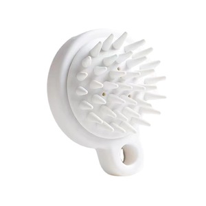 Silicone Scalp Massage <b>Brush</b> White <b>Bath</b> <b>Brush</b> For Hair Care And Itch Relief - Product Image 5