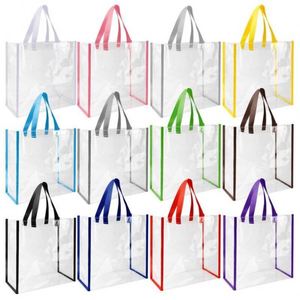 High-quality Transparent PVC Single-shoulder <b>Handbag</b>, Custom Logo Color, Daily-use Shopping Bag - Product Image 3