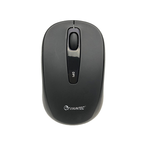 Mini ratón óptico inalámbrico de 2,4 GHz, interfaz USB negra, compatibilidad con batería para juegos y oficina/ordenador portátil - Product Image 3
