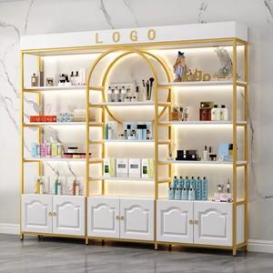 Étagère de présentation lumineuse de luxe pour salon de beauté 2025, présentoir de cosmétiques, de soins de la peau et de manucure, armoire de présentation, étagère de rangement - Product Image 4