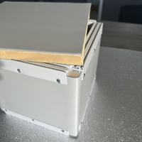Panneau en mousse phénolique à double face en aluminium, forme rectangulaire, longue durée de vie, durable, plaque de conduit d'air HVAC pour usage hospitalier