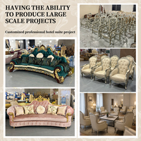 Projet de mobilier de luxe pour villa, appartement et hôtel à Foshan - Canapé de salon de style français, mobilier de haute qualité et luxueux