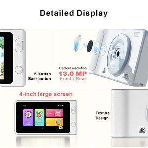 Mini Cámara Inteligente con IA para Niños, Sensor CMOS, Compatible con Tarjetas TF, Pantalla IPS HD de 3.97 Pulgadas con Protección Ocular, Zoom Óptico de 10x-20x, Proyección MP3 - Product Image 5