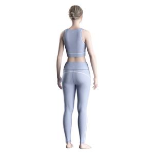 Conjunto de Top Corto y Leggings de Cintura Alta para Mujer, Altamente Elástico y Transpirable para Yoga, Fitness y Entrenamiento - Product Image 6