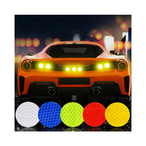 10 unids/set de pegatinas reflectantes para coche, pegatina de advertencia de seguridad antiarañazos para Motor de coche, accesorios decorativos exteriores, nuevo - Product Image 1