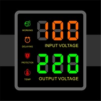 Régulateur de tension automatique monophasé mural GVR-1500VA, stabilisateur de relais pour ordinateurs domestiques