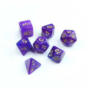 Ensemble de 7 dés polyédriques Galaxy Sparkle, fabrication artisanale haut de gamme personnalisée pour <span class=keywords><strong>les</strong></span> jeux de divertissement, directement de l'usine - Product Image 3