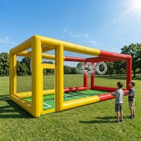 Arène de jeu de drone gonflable hermétique pour entraînement de drones, avec obstacles et cage portable pour UAV