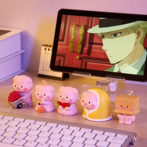 ตุ๊กตาหมูการ์ตูนน่ารักสำหรับโต๊ะทำงานและสำนั<span class=keywords><strong>ก</strong></span>งาน ของต<span class=keywords><strong>ก</strong></span>แต่งเพื่อการบำบัดและคลายเครียด สำหรับทางเข้าห้องนอน ห้องรับแขก - Product Image 3