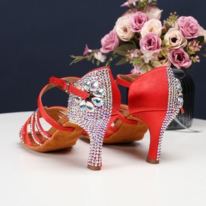 <span class=keywords><strong>Zapatos</strong></span> <span class=keywords><strong>de</strong></span> <span class=keywords><strong>Baile</strong></span> Latino <span class=keywords><strong>de</strong></span> Satén Hechos a Medida para Mujer, Tacón Alto, Suela <span class=keywords><strong>de</strong></span> Cuero Genuino, <span class=keywords><strong>Zapatos</strong></span> <span class=keywords><strong>de</strong></span> <span class=keywords><strong>Salsa</strong></span> para Escenario - Product Image 6