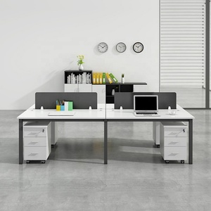 Modular <strong>Office</strong> <strong>Table</strong> Partition Staff Desk Cubicle <strong>Workstation</strong> Bureau De Travail Commercial <strong>Office</strong> Furniture <strong>Table</strong> And Chair Set - Product Image 4