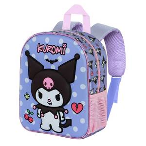 Karactermania For Hello Kitty Kuromi Rebel-Elite 3D <b>Backpack</b>, Mauve - Product Image 1