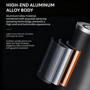 Wholesale Luxury Aluminum Alloy Waterless <b>Essential</b> <b>Oil</b> Aroma <b>Diffuser</b> Fragrance Scent Tower <b>Diffuser</b> with 5 Colors Led Lighting - Product Image 3