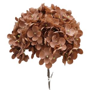Outono Laranja Terroso Café Colorido Flores Artificiais para Decoração de Casamento Leite Chá Colorido Bouquet Props Atacado Flor - Product Image 5