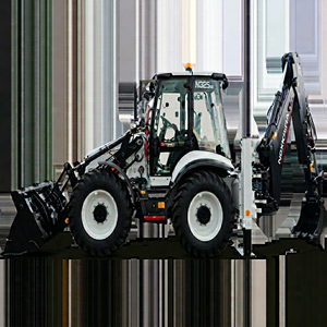 Mini Retroexcavadora HMK 62T, Cargadora de Ruedas Diésel, Equipo de Construcción Agrícola, Motor Kubota EPA, Color Negro para 5 Personas - Product Image 1