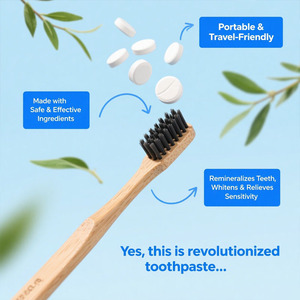 Pestañas de pasta de dientes masticables remineralizantes OEM para reparación de esmalte y blanqueamiento Pestañas de pasta de dientes fortalecedoras de esmalte - Product Image 5