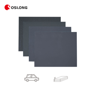 Personalizable 230*280mm 9 ''x 11'' Hojas de papel de lija seco húmedo de carburo de silicio Abrasivos de molienda negros impermeables - Product Image 2