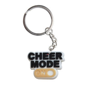 Pour <span class=keywords><strong>Amazon</strong></span> Party Favors Cheerleading Cartable Porte-clés Pendentif PVC Dessin Animé Doux Colle DIY Bijoux Porte-clés Cadeau - Product Image 3