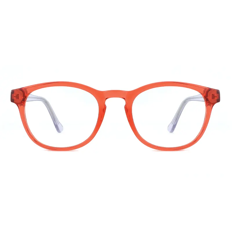 ขายส่งที่กำหนดเอง Vintage Anti Eyestrain Handcrafted ขัดคู่ด้านข้างสวมใส่แว่นตากรอบ Acetate