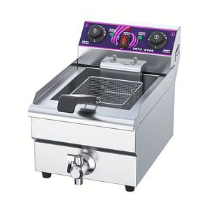 Freidora comercial de gas de doble tanque de 10L, pequeña, automática, para rellenar donas y bolas, tipo <span class=keywords><strong>Heny</strong></span> Penny, a presión, sin filtro - Product Image 6
