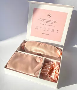Hot Gift Set 100%Pure Silk Pillowcase With Silk Eye Masks Wholesale Luxury 6A Grade Silk Pillow Case