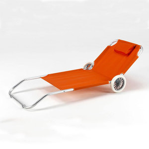 عربة شاطئ التخييم في الهواء الطلق ، صالة كرسي ظل الشمس مع عجلة - Product Image 6