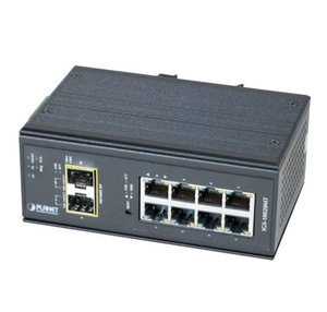 P1anet IGS-10020MT Switch Industrial L2+ de 8 Puertos 10/100/1000T + 2 SFP+ 100/1000X Gestionado en Stock - Product Image 1