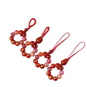 Llavero Vintage del Año del Caballo del Zodiaco Chino 2026, Sanhe Liuhe, Cristal Natural de Ágata, Diamantes de Imitación, Pixiu Taoísta, Colgante para Teléfono Móvil - Product Image 5