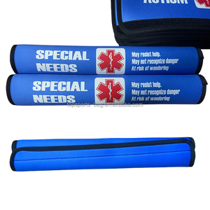 Cuscinetti per cintura di sicurezza auto in Neoprene morbido con Logo personalizzato sublimazione coperture per cinture di sicurezza blu per auto - Product Image 1