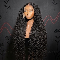 Perruque bouclée naturelle birmane en gros, densité 300%, dentelle transparente, perruques de cheveux humains bouclés birmanes, 100% perruque birmane originale brute
