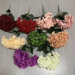 B-997 Compra al por Mayor Flores de Seda para Decoración del Hogar, Ramo Grande de <span class=keywords><strong>Hortensias</strong></span> de 50 cm de Largo, Arreglos de Flores Artificiales de Hortensia - Product Image 1