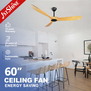 1stshine Ventilateur de plafond Designer 60 pouces Ventilateur de plafond <span class=keywords><strong>à</strong></span> pales en bois Télécommande - Product Image 2