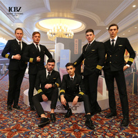 Uniforme double boutonnage veste pantalon sécurité propriété travail vêtements hôtesse de l'air vêtements pilote uniforme