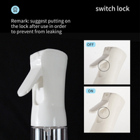 Flacon vaporisateur de brouillard de parfum vide en plastique de 50ml 80ml avec logo personnalisé pour emballage cosmétique de soins personnels