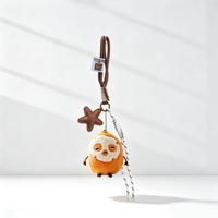 Mascotte tendance en peluche Lapin Pomme de terre, breloque étoile, Kawaii, portable, forme 3D, accessoire de sac esthétique, lanière en paracorde