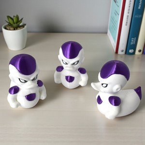 Vashine - Manualidades de Plástico Impresas en 3D, Lindos Patos de Goku, Freezer y Majin Buu, Divertidas Decoraciones para el Hogar, Juguetes de Colección para Niños - Product Image 2
