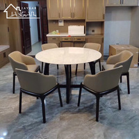 Calacita — ensemble de table et chaises de salle à manger, 4 places, en marbre, design moderne, populaire, modèle