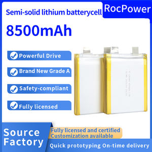 맞춤형 <span class=keywords><strong>3.7v</strong></span> 3.8v 충전식 리포 리튬 폴리머 배터리 8500mAh 126280 드론 배터리 셀 - Product Image 1