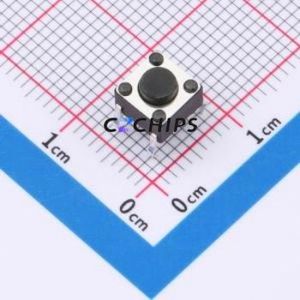 TS013-CBW1EH4.5 Tactile Switch Through hole-4P,6x6mm Switch Single Pole Single Throw Round Button 1.8N Through Hole - Product Image 1