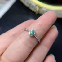 Meistverkaufter Neuer Design Natürlicher Smaragd 5925 Ehering 18k Vergoldetes Silber Gravierbarer Edel-Schmuck