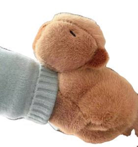 Juguete suave personalizado Animal de peluche Snap pulsera juguetes de peluche suave <span class=keywords><strong>Capivara</strong></span> Slap Capybara pulsera - Product Image 1