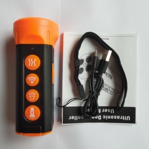 Draagbare Ultrasone Hondentrainer Repeller Anti-Blaffende Trainingscontroleapparaat Led Licht Plastic Huisdierstop-Schors - Product Image 1