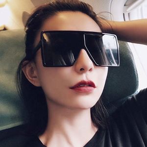 Gafas de Sol Cuadradas Extra Grandes con Protección UV400, Estilo Vintage, Degradado, de Alta Calidad, para Hombre y Mujer, Venta al Por Mayor 2021 - Product Image 6