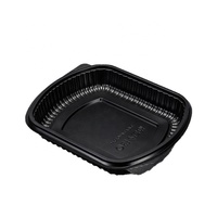Conteneur alimentaire jetable en PP à 3 compartiments, style américain, résistant au four, au micro-ondes, au réfrigérateur et au congélateur, idéal pour sandwichs et hamburgers – Vente chaude