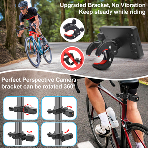 PJAUTO 4.3 pouces vue arrière vélo moniteur caméra système Sport caméra pour vélo vélo sécurité - Product Image 2