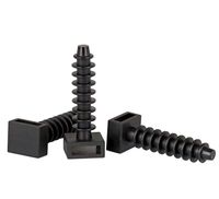 100 pièces/sac plastique Nylon plastique attache de câble support câble fil Zip attaches monte blanc et noir 8MM