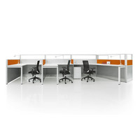 Personnel de haute qualité bureau d'ordinateur espace de travail ouvert bureau poste de travail meubles bureau avec écran