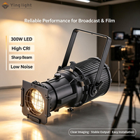 Projecteur profilé ellipsoïdal LED 300W bicolore 3200K 5600K Ra≥95 avec lentille K9 DMX512 AC100-240V pour scène de théâtre (type Leko)