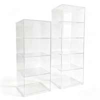 Présentoir de comptoir en acrylique transparent pour brochures, dépliants et prospectus – Idéal pour les bureaux, réceptions et halls d'accueil