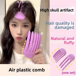 Tự Nhiên Fluffy Tóc Gốc Công Cụ Tạo Kiểu Thời Trang Liền Mạch Lược Nhựa Xử Lý Cao Hộp sọ Đầu Clip Kích Cỡ Khác Nhau Cho Nhà - Product Image 2